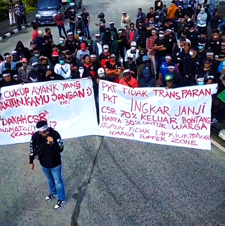 Masyarakat demo PT Pupuk Kaltim