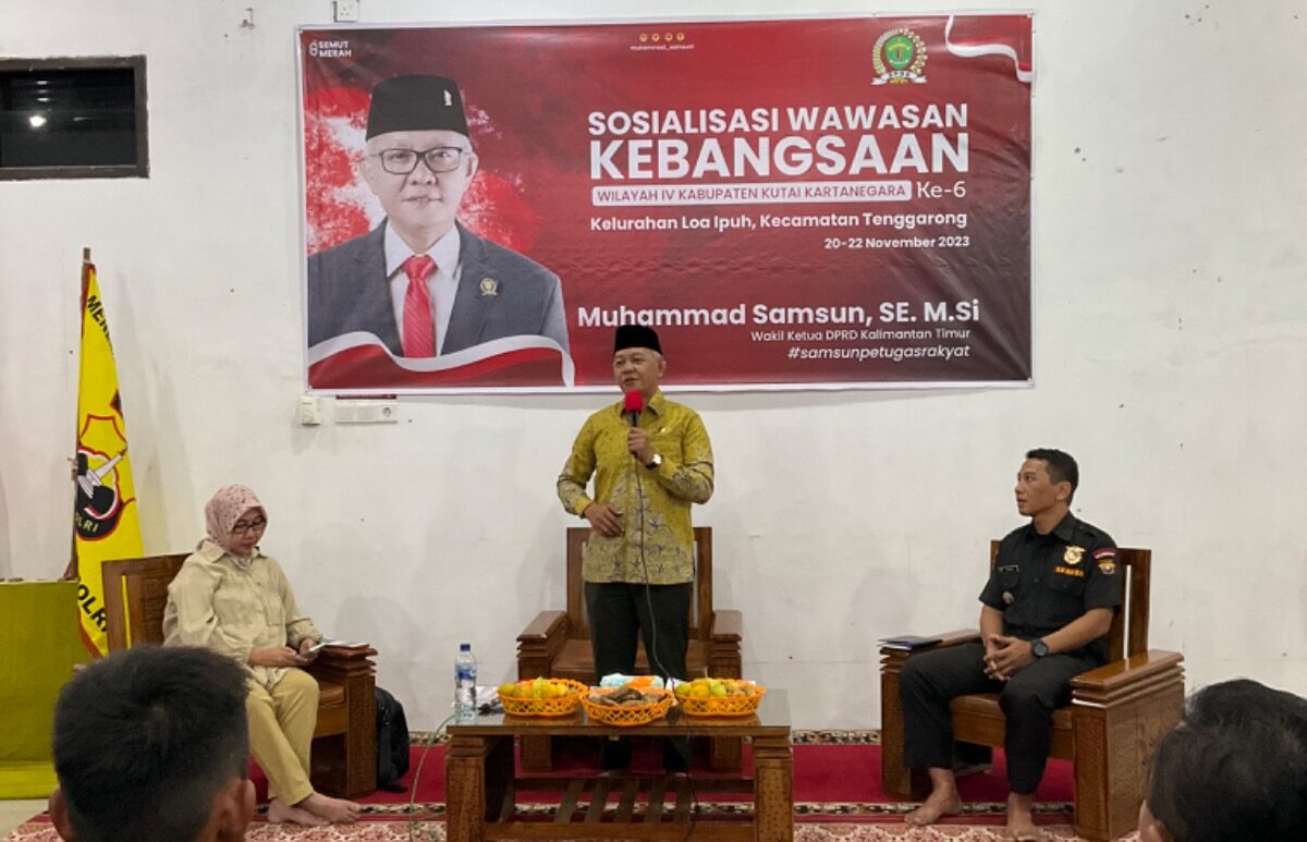 Wakil Ketua DPRD Kaltim Muhammad Samsun gelar sosialisasi kebangsaan. (Dok Aditya Lesmana)
