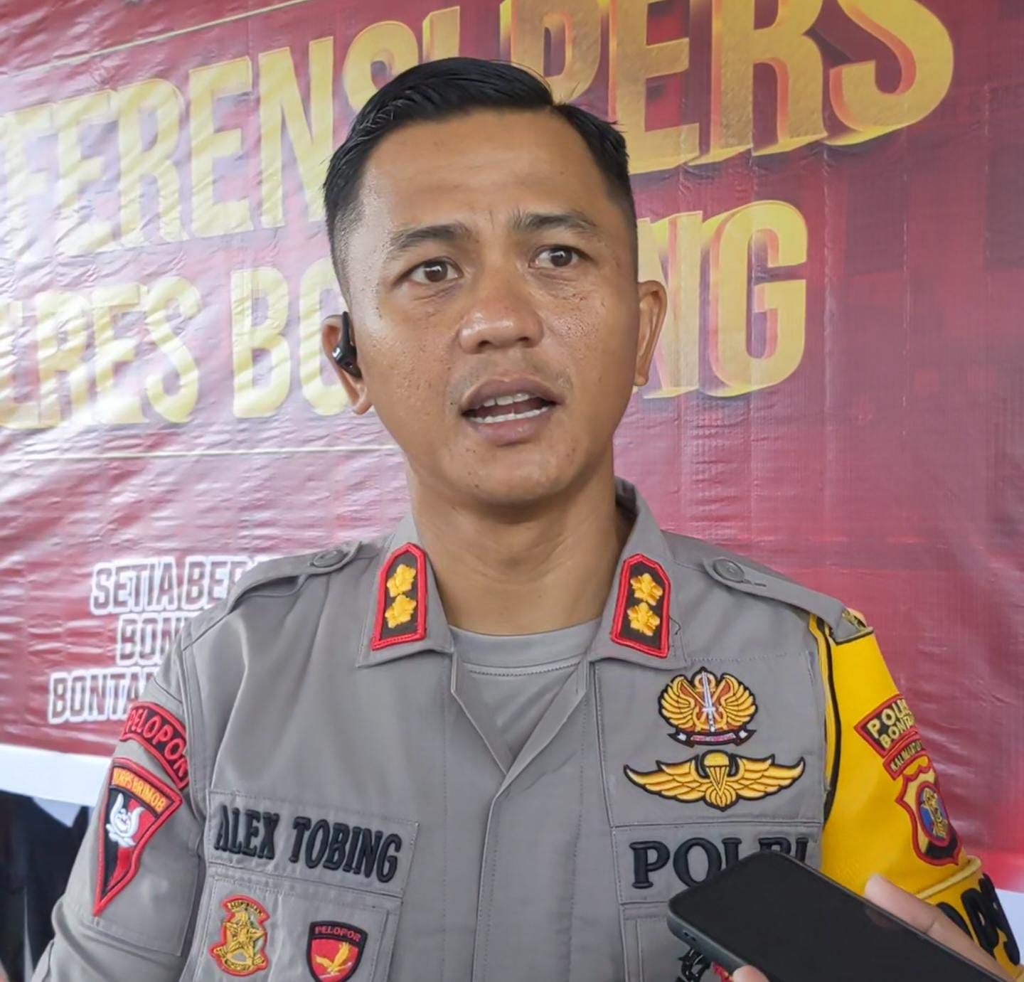 Kapolres Bontang AKBP Alex Frestian Lumban Tobing