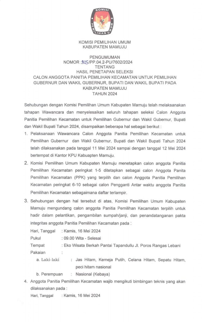 5. PENGUMUMAN HASIL PENETAPAN SELEKSI PPK 1 1