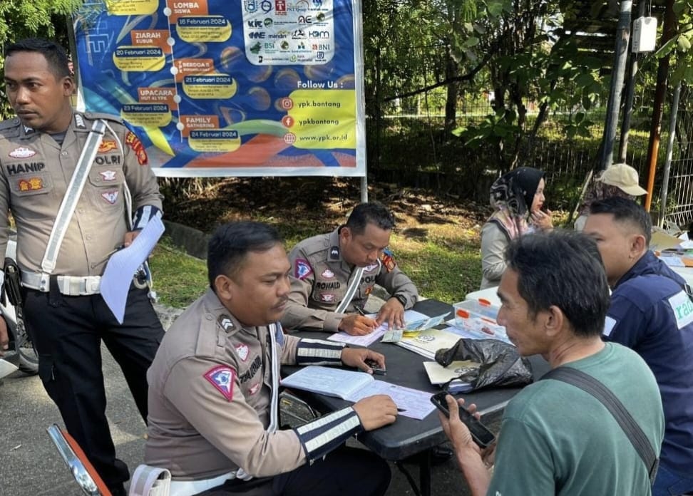 Operasi Patuh Mahakam: Polres Bontang Amankan Ratusan Kendaraan Tanpa Pajak