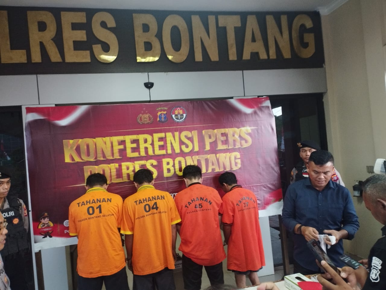 Pelaku narkoba yang ditangkap Polres Bontang
