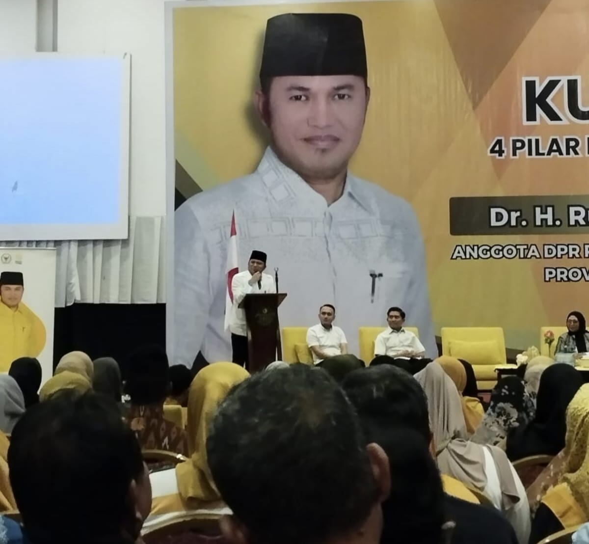 Rudy Mas'ud Saat Sambutan Sosialisasi 4 Pilar Kebangsaan di Hotel Grand Mutiara, Kota Bontang