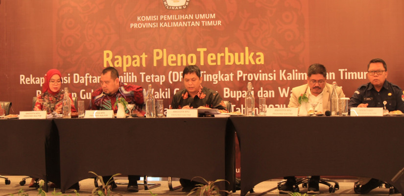 Rapat Pleno Terbuka Rekapitulasi DPT Pemilihan Kepala Daerah (Pilkada) 2024. (Ist)