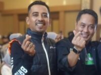 Ketua IKA SPP/SUPM Bone, Takdir A. Fajar bersama Andi Irwandi Natsir.