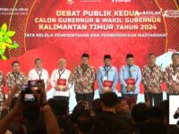Tangkapan layar gelaran debat kedua pasangan Calon Gubernur Kaltim 2024 di CNN Indonesia, Minggu (3/11/2024) malam. (Ist)