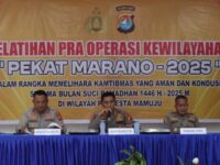 Polresta Mamuju Gelar Lat Pra Ops Pekat Marano Tahun 2025