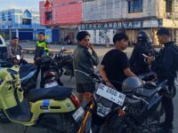 Tim Patmor Polresta Mamuju Kembali Amankan 9 Unit Sepeda Motor Balap Liar di Pasar Baru Mamuju