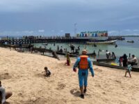 Kelelahan, Wisatawan di Pulau Beras Basah Dievakuasi BPBD Bontang