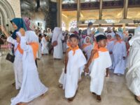 Ratusan Anak TK di Bontang Barat Antusias Ikuti Manasik Haji Cilik