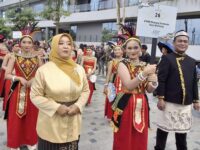 Tarian “Kuntul Perak Terbang Berarak” Meriahkan Langit IKN di Pembukaan Nusantara Cultural Fest 2025