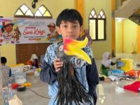 Baru Pertama Kali Ikut, Sayyid Langsung Raih Juara 2 di Lomba Kriya FLS2N Bontang