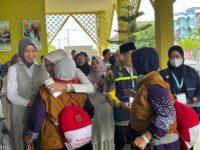 Kepulangan jamaah haji kloter kedua asal Kalimantan Timur. (Foto : Ist)
