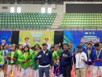 Ketua Ferkushi Kaltim, Sapto Setyo Pramono, dalam pelaksanaan Kejuaraan Nasional (Kejurnas) Kurash 2025. (Foto: Ist)