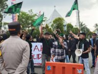 HMI Sangatta Geruduk Polres Kutim, Tuntut Copot Kapolda Kaltara dan Bongkar Jaringan Narkoba di Tubuh Polisi