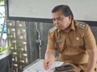Wakil Wali Kota Bontang, Agus Haris saat Konferensi Pers di Bontang, Selasa, 7 Oktober 2025 (dok: Labib/expresi)