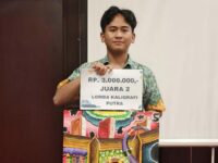 Etli Adinda Zulkifli, Siswa SMAN 3 Bontang meraih juara 2 lomba kaligrafi tingkat Provinsi Kaltim