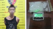 Tersangka dan barang bukti narkoba (dok: Polres Bontang)