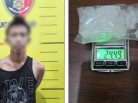 Tersangka dan barang bukti narkoba (dok: Polres Bontang)