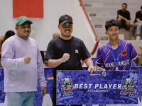 Kepala Bidang Kepemudaan Dispora Kukar, Dery Wardhana, Ketua KNPI dan Best Player. (dok : Arif/expresi)