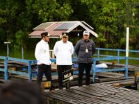 Gubernur Kalimantan Timur Rudy Mas’ud didampingi Wakil Bupati Kutai Timur Mahyunadi (dok Ahm/expresi)
