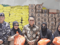 Gerakan Pangan Murah (GPM) yang digelar di kawasan Polder Ilham Maulana, Sangatta Utara. (dok : Ahm/expresi)