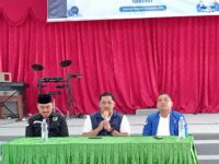 Kepala Bidang Kepemudaan Dispora Kukar, Derry Wardhana bersama ketua KNPI dan Gamki