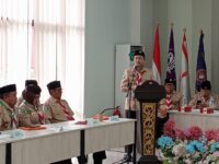 Asisten III Setkab Kukar, Dafip Haryanto saat memberikan sambutan.