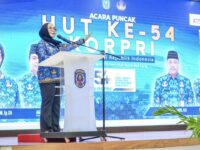 Wali Kota Bontang, Neni Moerniaeni dalam agenda HUT KORPRI, Senin 1 Desember 2025
