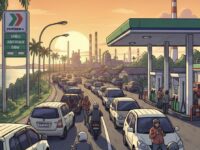 Ilustrasi antrean BBM di Bontang (dok: ist)