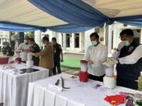 Proses Pemusnahan Barang Bukti yang dilakukan Kejaksaan Negeri Bontang, Senin, 14 Desember 2025 (Dok: labib/expresi)