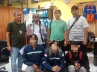 Tiga Pekerja Perusahaan Proyek Turn Around (TA) di Kota Bontang, Rabu 17 Desember 2025 (Dok: Polres Kota Bontang)