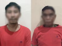 Dua tersangka pengeroyokan di Bontang (dok: Polres Bontang)