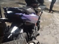 Motor Yamaha Jupiter MX yang dikendarai kedua korban kecelakaan (Dok: Polres Bontang)