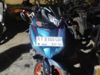 Motor Yamaha Jupiter MX yang dikendarai kedua korban kecelakaan (Dok: Polres Bontang)