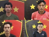 ‎Keempat tahanan yang melarikan diri dari ruang tahanan Polsek Sangkulirang. (Dok: Polres Kutim)