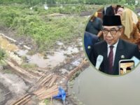 Aktivitas pembukaan tambak di kawasan mangrove Taman Nasional Kutai, Teluk Pandan. (Dok: istimewa)