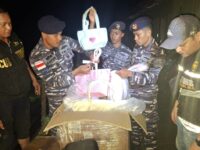 Tim gabungan amankan barang selundupan di perbatasan Indonesia-Malaysia (dok: Pendam Mulawarman)