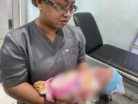 Bayi yang ditemukan warga di Muara Badak (dok: Polres Bontang)