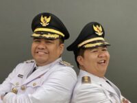 Bupati Kukar Aulia Rahman Basri (kiri) bersama wakilnya, Rendi Solihin (kanan) (dok; ist)