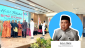 wakil walikota Bontang Agus Haris di Kegiatan Halal Bihalal KKMSB Kaltim (dok : Wan/expresi)