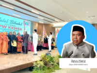wakil walikota Bontang Agus Haris di Kegiatan Halal Bihalal KKMSB Kaltim (dok : Wan/expresi)