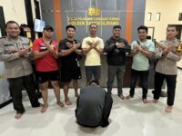 AL (29) diamankan Polsek Sangkulirang dengan barang bukti sabu 205,97 gram di Desa Benua Baru Ulu, Kutai Timur.(Dok: istimewa)