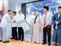 Suasana Halalbihalal Pemkot Bontang di Rujab Wali Kota Neni Moerniaeni (dok:prokompimbontang)