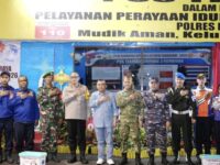 Wakil Wali Kota Bontang Agus Haris, Kunjungi Posko Terpadu Simpang 3 Ramayana dalam rangka pelayanan perayaan Idulfitri (dok:prokompim)
