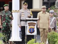 Apel Gelar Pasukan Operasi Kepolisian Terpusat Ketupat 2026 di Lapangan Apel Mako Polres Bontang (dok:ist)