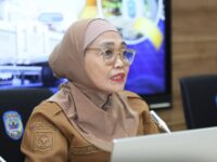 Neni Moerniaeni saat mengikuti Entry Meeting pemeriksaan terinci bersama Badan Pemeriksa Keuangan Republik Indonesia Perwakilan Kalimantan Timur, Senin 6 April 2026, di Ruang Rapat Utama Kantor Wali Kota Bontang (dok:prokompim)