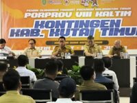 Rakor tahap I persiapan PORPROV VIII Kaltim 2026, KONI Kutai Timur mulai mematangkan strategi dan kebutuhan kontingen demi target tiga besar di Kabupaten Paser mendatang.(Dok: tio/expresi)