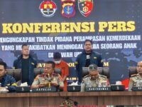 Konferensi pers Polda Kaltim kasus pembunuhan anak di Kutai Timur (dok: Expresi)