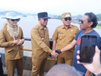 Gubernur Kaltim Rudy Mas’ud tinjau Jembatan Mahulu (dok: ist)